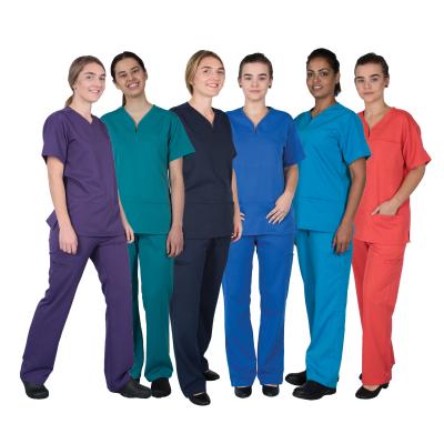 China Breathable Medical Breathable Fashion Scrubs Hospital Staff Uniforms Nursing Uniforms Scrubs for sale