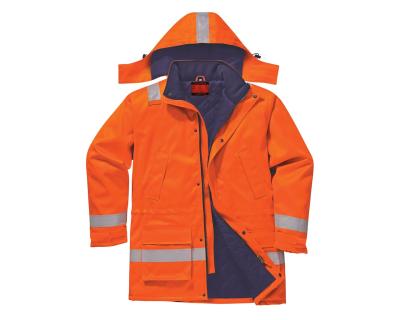 China Promotion High Vis Vis Uniforms Adults Mens Working Fields High Visibility Workwear Safety Reflective Reflective Hoodie Jacket Hi for sale