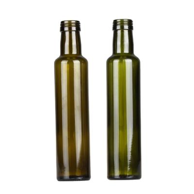 China 500ml Food Green Color Sesame Coconut Oil Glass Bottle Dorica Bottle For Olive Oil for sale