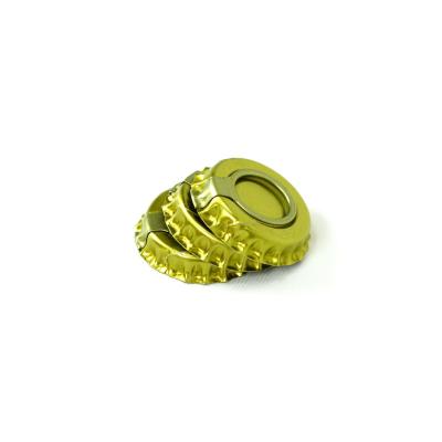 China Non Spill Wholesale Custom Printing Crown Cap Closures Bottle Beer Caps With EPE Liner 26mm Ring To Pull Capping Head for sale