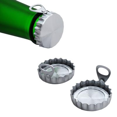 China Non Spill Free Sample Beer Cap Easy Open Cap For Soda Beer Milk Juice Bottles Ring Pull Cap for sale