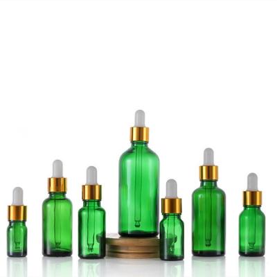 China Cosmetic Hot Sale Cap Glass Bottle Clear Dropper For Essential Oil Bottle For Cosmetic Spray Bottle for sale