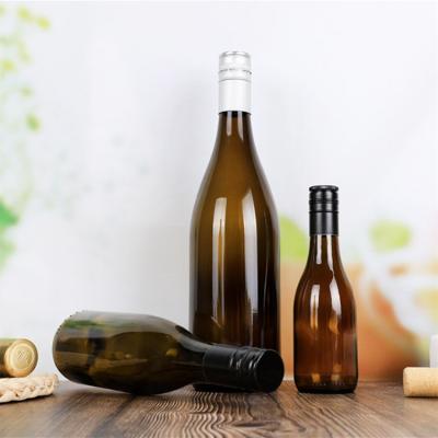 China Low Price 500ml Empty Antique Green Beverage Brandy Wine Bottles Glass Bottle for sale