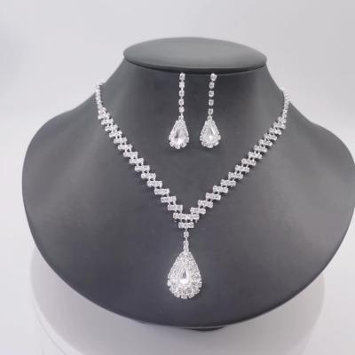 China New Cheap Necklace Crystal Druzy S925 Sterling Silver Jewelry Sets of 4 Pieces High Quality 2021 for sale