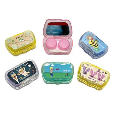 China ABS Cute Colorful Eyekan Touch Case Contact Lens Cases Factory Wholesale for sale