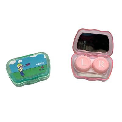 China Wholesale Cheap ABS Eyekan Display Case Colorful Contact Lens Cases for sale