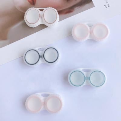 China Custom Contact Lens Case OEM BSCI Target Audit Factory Customs Seal Contact Lens Case Easy Carry Contact Lens Case Travel Case for sale