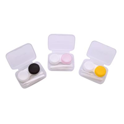 China Red Cute PP Carrot Contact Lens Box Lens Case for sale