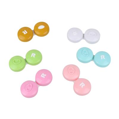 China ABS Invisible Double Contact Lens Box Customized Case for sale