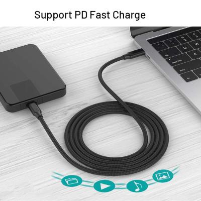 China Juyuanxin OEM ODM PD 18w Multifunctional Cable Type C To Type C Usb Data Cable 10gbps Transfer Speed ​​Usb 3.1 PD Gen2 Usb Cable for sale