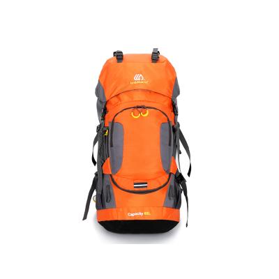 China Wholesale 60L Outdoor Camping Bag Cheap Waterproof Hiking Climbing Backpack Waterproof for sale