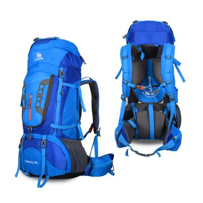 China Wholesale Large Capacity Waterproof Unisex Nylon Outdoor Travel Bag Waterproof Durable Rise Climbing Backpack for sale