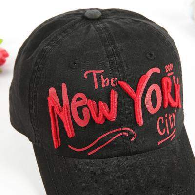 China JOINT Hot Sale Fashion American Embroidered Jeans Caps Hats Baseball Cap for sale