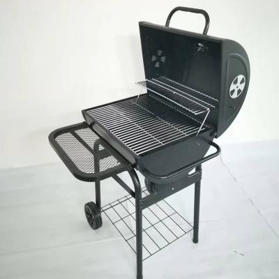 China Easily Assembled outdoor BBQ trolley boat cast iron bbq grills bbq stove charcoal barbecue grills METAL Charcoal oven for sale