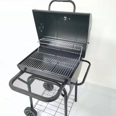 China Larger Easily Assembled Outdoor Grill Box Smoking BBQ Grill Smoker BBQ Charcoal Oven for sale