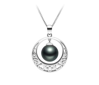 China Cute Round 9-10mm Flawless Natural Pearl Tahitian Sea Dangle Pearl for sale