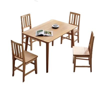 China Furniture Manufacturer Good Quality Solid Wood Customized Wood Tables Modern Square Wood Dining Table for sale