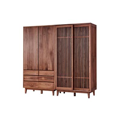 China Solid Wooden Bedroom Furniture Cabinet Wardrobe Storage Storage Clothing Cabinets for sale