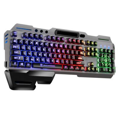 China Lightweight Metal Metal Keyboard Gaming with Hand Holder Grip Keyboard Mechanical Games Keyboard and Mouse Set for sale