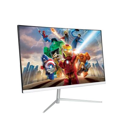 China Bulk Curved Used Plastic Case LCD To Monitor All White 24 Inch VGA Desktop Curved 2800R LED LCD Monitors for sale