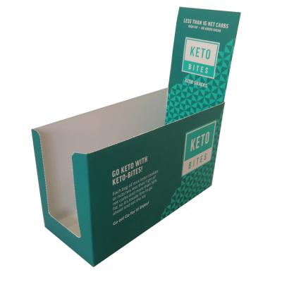 China Counter Ready Recyclable Cardboard Shelf Packing Tear Off Paper Box Display for sale