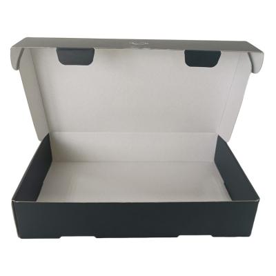 China Wholesale Price Recycled Black Shipping Box Materials Custom Matte Cardboard Packaging Box For Shipping Goods for sale