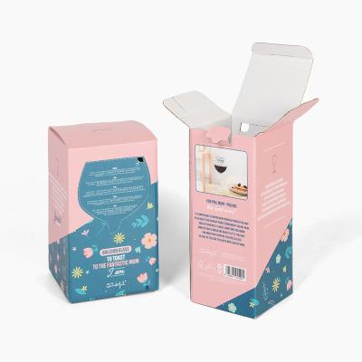 China Recyclable Biodegradable Cardboard Cosmetic Box Packaging Luxury Folding Paper Gift Box for sale