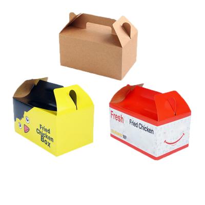 China Recyclable Custom Takeout Chicken and Cardboard Fast Food Chips Boxes - Corn Nuggets Roast Wing Packaging Fry Food Fried Chicken Box for sale