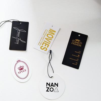 China Viable Your Logo Clothing Tags Custom Printed Clothing Labels Customized Hang Tags Thank You Tag for sale