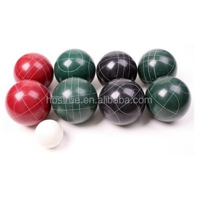 China Wholesale Outdoor Game Resin Petanque Bocce Ball Set With Bags Petanque Ball For Backyard, Lawn, Beach Game for sale