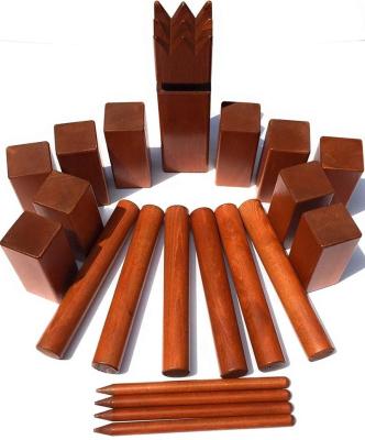 China High quality outdoor play yard games and outdoor games wooden kubb game set for sale