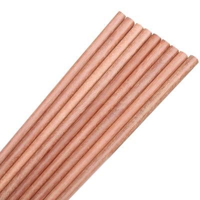 China Sustainable Wholesale custom personalized reusable red sandalwood chopsticks custom logo hotpot hotel restaurant for sale