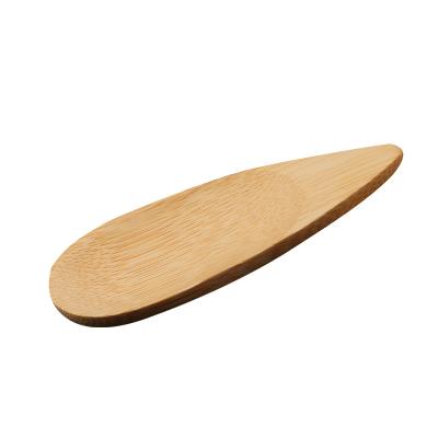 China Sustainable Biodegradable coffee bean seasoning spoon teaspoon and shovel bamboo short tea spoon for sale