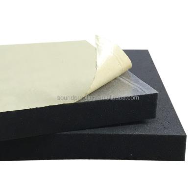 China For wall for ceiling black foam sheet with self adhesive for sound insulation for sale