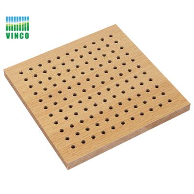 China Sound Insulation Sound Absorbing Panel Fireproof Perforated Wooden Acoustic Panel Acoustic Panel Eco - Friendly for sale