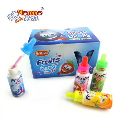 China Natural Fruity Candy Syrup Sour Liquid Nipple Dropper Bottle Packaging Box Candy for sale