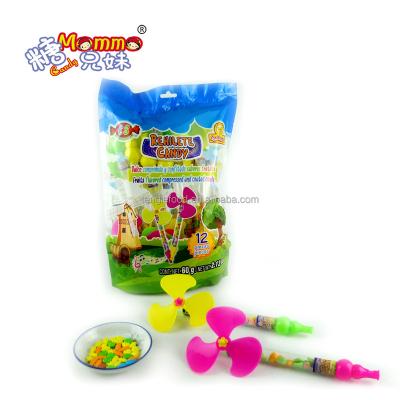 China Cartoon Toys Hot Selling Bag Packing Mexico Plastic Toy Candy Cartoon Windmill Toy Candy For Kids for sale