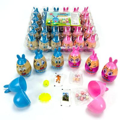 China Capsule Toys Rabbit Shape Cola Flavor Surprise Toy Candy for sale