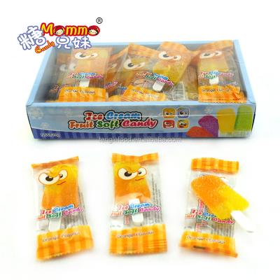 China Orange Flavor Soft Chewy Fruit Candy Sweet Gummy Full Box Box for sale