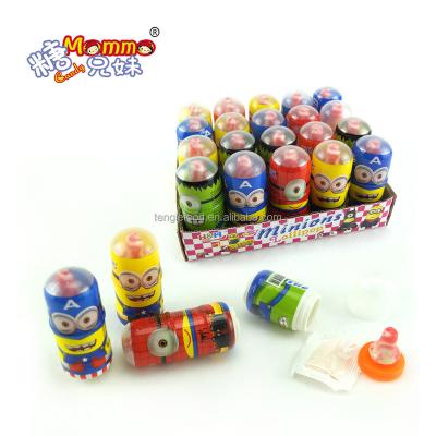 China Minions Big Natural Nipple Bom Lollipop With Popping Candy LP-003 for sale