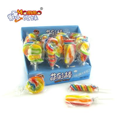 China LP-007 Natural Sweet Color Candy Giant Rainbow Lollipop for sale