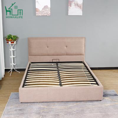 China Free Sample Designs Furniture Single Box Double Bed Tufted for sale