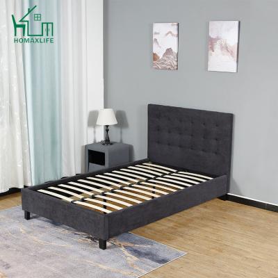 China Charcoal Tufted Christie Brown Fabric Cheap Bed Frame Free Sample for sale