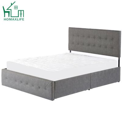 China Free Sample Tufted Double Bed Designs With Storage For Living Room for sale