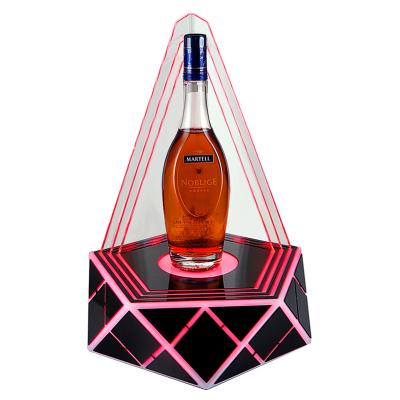 China Viable Gift White Metal Customized Tools Wine and Beverage Bottle Display Rack for Bar and Nightclub Pails, Coolers and PS Racks for sale