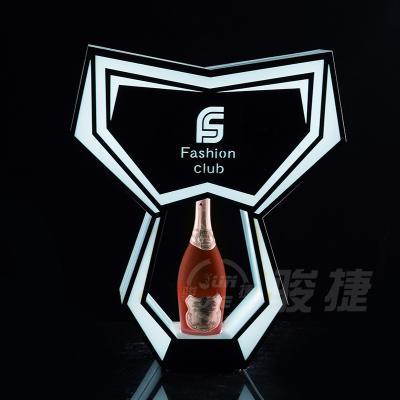 China Viable Drinks Dispenser Entertainment Nightclub Decoration Nightclub Stand Acrylic Wine Rack Pedestals Display Stand for sale