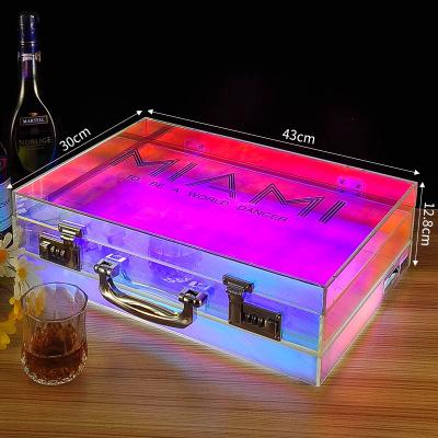 China Modern Standable Acrylic Wine Rack Wine Box Case Bottle Crate Bottle Shelves Design Wine Display Box Liquor Acrylic Display Rack for sale