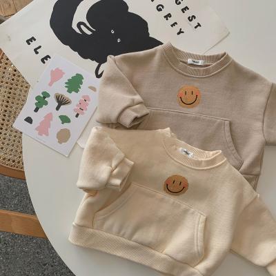 China Autumn Baby Children Jumpers Long Sleeve Cotton Windproof Sweater Fits Girls Boys Casual Single Hoodies 0-3Y for sale