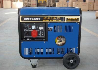 China Three Phase Open Frame 6.3kva Diesel Generator Low Fuel Consumption KDE6500X3 for sale