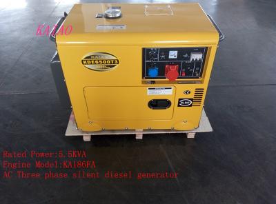 China 5KVA pequeños generadores espera diesel residenciales, generador diesel de poco ruido en venta